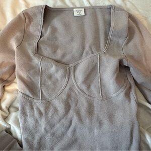Abercrombie & Fitch Taupe Sweater